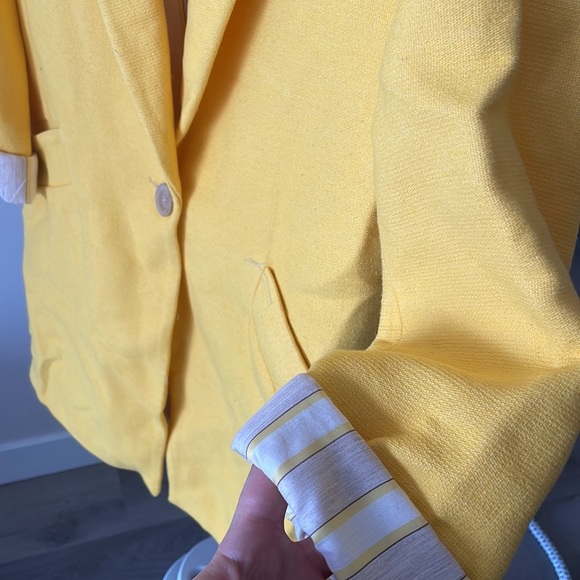 ZARA YELLOW BLAZER JACKET - Picture 3 of 5